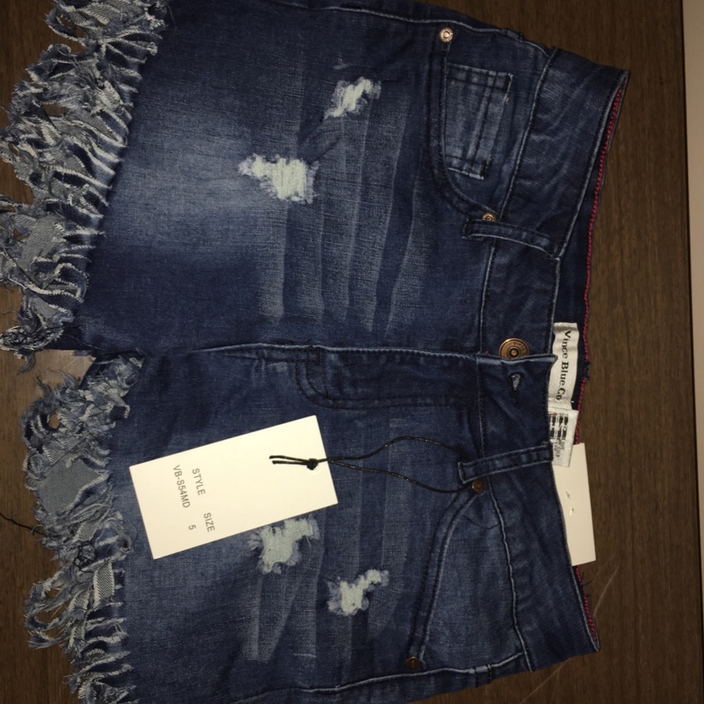 Denim shorts